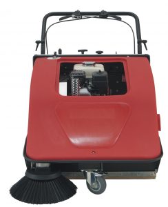 Nachläufer-Handkehrmaschine Sweeper 701 ST, Benzinbetrieb, mechanischer Antrieb, mit Filterabreinigung